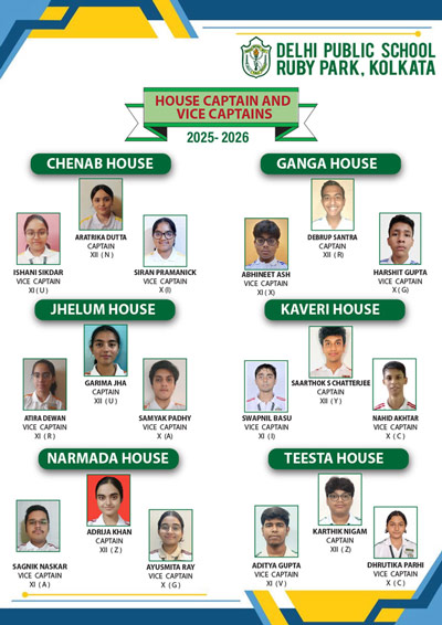 HOUSE CAPTAIN AND VICE CAPTAINS 2025-26