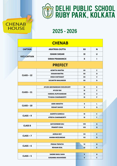House Prefect 2025-26